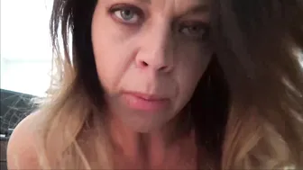 diane andrews  naughty female caresses shaved cunt