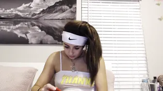 collegecamfam  shrew pussy demonstrates big tits