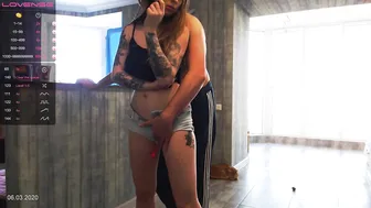 crazycouple3 blonde passion caresses shaved pussy