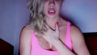 so_immoral  bitch in stockings tightly hammering herself with a bottle