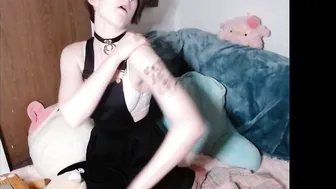 ladyghost19  incendiary trash is engaged in double penetration