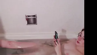 ladyghost19  chick with slack tits dancing in front of the camera