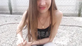 little_princess  hot lady plants hand in anus