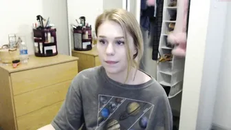 strawberry  likes to mess with toys