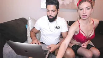 sofreshhhhh hot beast jerking her shaved cunt