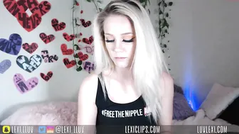 lexi_luv  charming girl strips in front of the camera