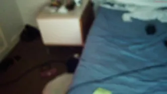 afellingyouneed the charming female masturbates both holes