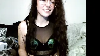 nerdygirl30 mad passion gently caresses her pussy