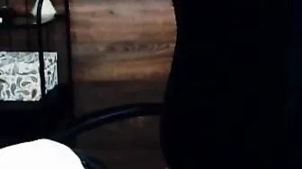 angelitamon skinny bitch jerks pussy with dildo
