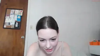 mscoolcheese skinny chick masturbates through her pussy panties