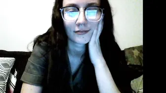 nerdygirl30 blissful devil caresses shaved vagina