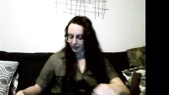 nerdygirl30 blissful devil caresses shaved vagina