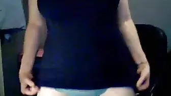 heavensent2hellbound big tit babe in stockings jerks off her cunt
