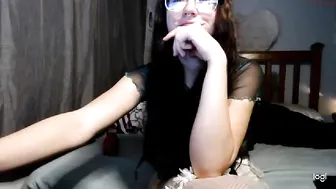 nerdygirl30 sexy caresses shaved holes