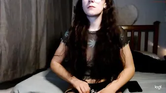 nerdygirl30 sexy caresses shaved holes