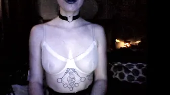 nerdygirl30 crazy girl caresses shaved pussy