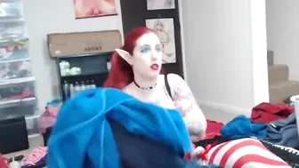 animergamergirl cute bitch caresses sex lips