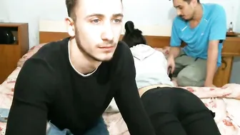 crazy_boy_69 busty wench cums after handjob