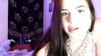 lillyspunk stroking boobs