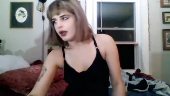 evalix cute bitch masturbates with a vibrator