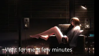 ethereally in black stockings jerks off