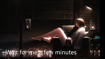 ethereally in black stockings jerks off