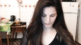 sweetmandyy thick slut caresses  tits