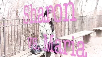 Sharon-Privat Heisse Lesben Dildospiele im Park mit Maria