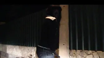 mydirtyhobby African-flower Public! Quicki am Laternenpfosten