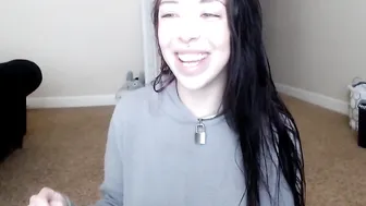 harloweblue in a black suit