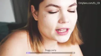 el__ cutie in stockings showed tits