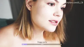 el__ cutie in stockings showed tits