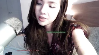 jillikins busty chick caresses shaved pussy