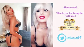 hotaliesia69 female in stockings having fun with a phallus