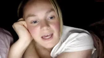 illbeyourbub petite brunette babe sucking dildo