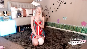 aubrilee charming takes off the dress