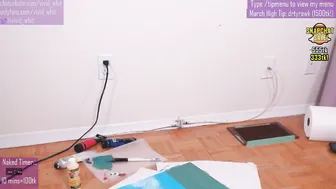 vivid_whit adorable female fingers her anus