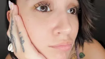 sugar_troubl3 cute babe in stockings massages vagina with hand