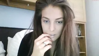 cornishcandy attractive babe caresses lips sex