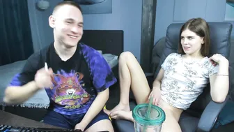 littleange1 busty young lady rides sex toy