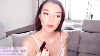 scarlett__baker cute passion relish swallows dildo