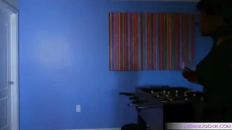 mzbeautidoll big tit babe in stockings jerks off her cunt