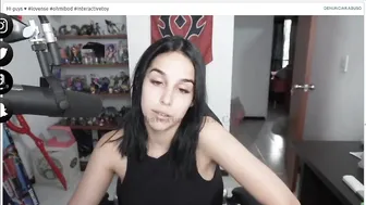 laura cornett sucks rubber penis