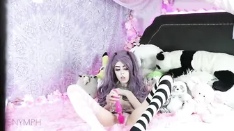 kiittenymph gentle erotic spinning at the chair