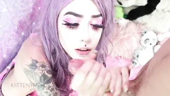 kiittenymph gentle erotic spinning at the chair
