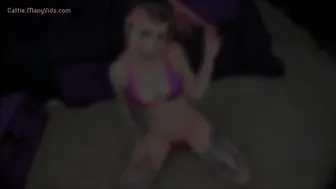 cattie passionately jerking off her wet cunt