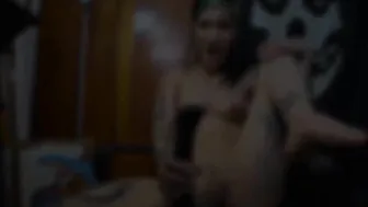 cattie cute chick gently pulls pussy