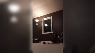 daddy slave appetizing babe lifts her legs