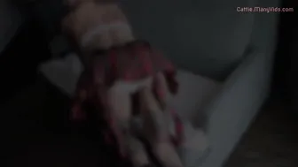 cattie adult bitch dabbles with rubber penis