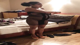 daddy slave petite brunette babe sucking dildo